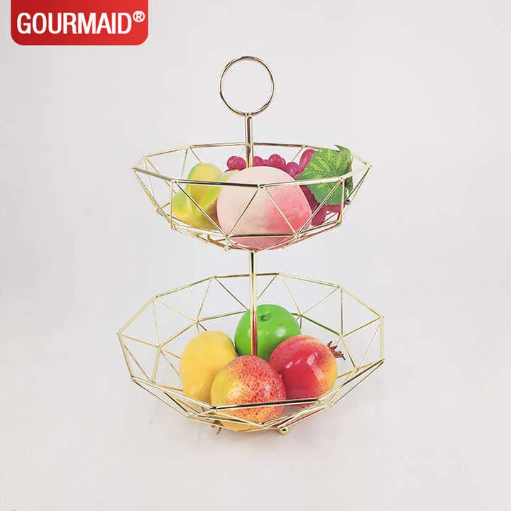 سلة فاكهة معدنية ,metal fruit basket