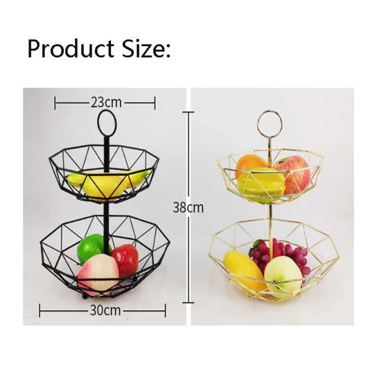 سلة فاكهة معدنية ,metal fruit basket