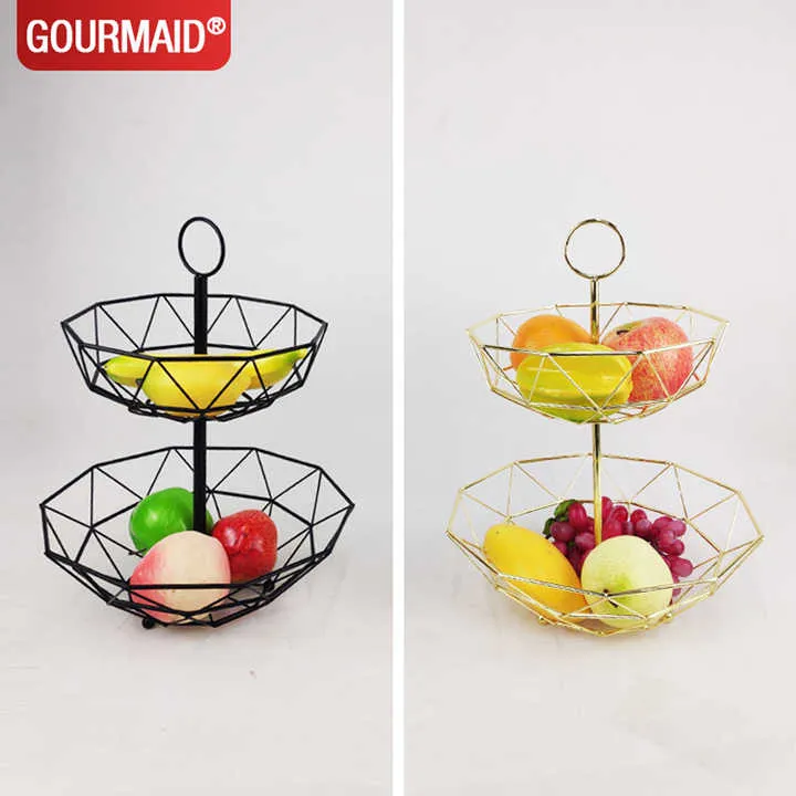 سلة فاكهة معدنية ,metal fruit basket