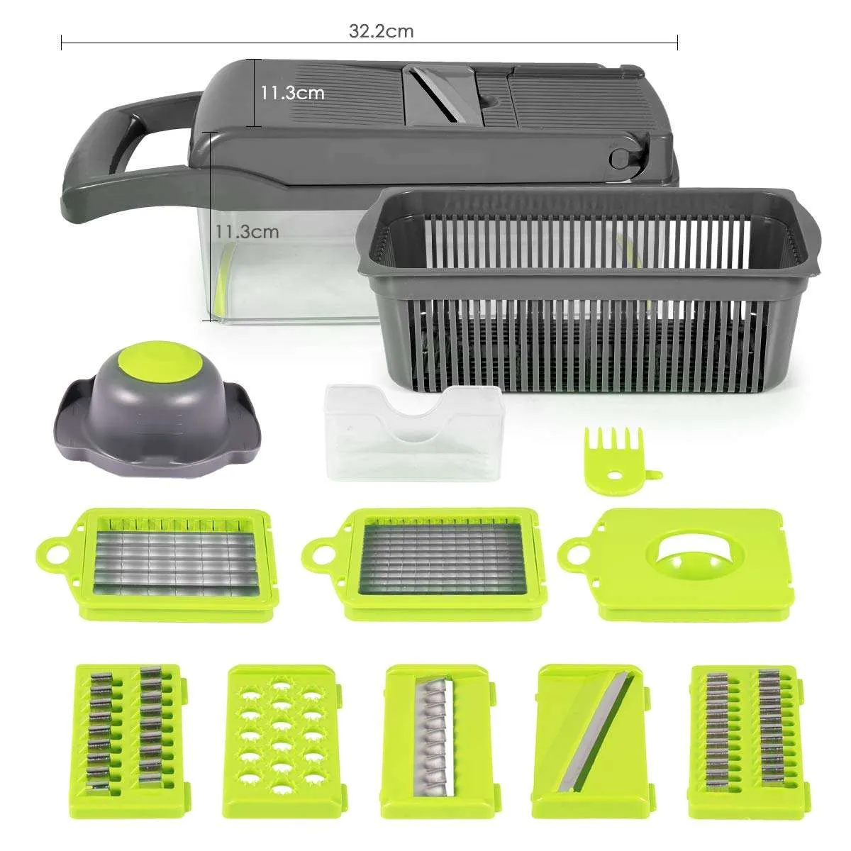قطاعة خضار وفاكهة يدوية - Vegetable Cutter Onion Chopper Vegetable