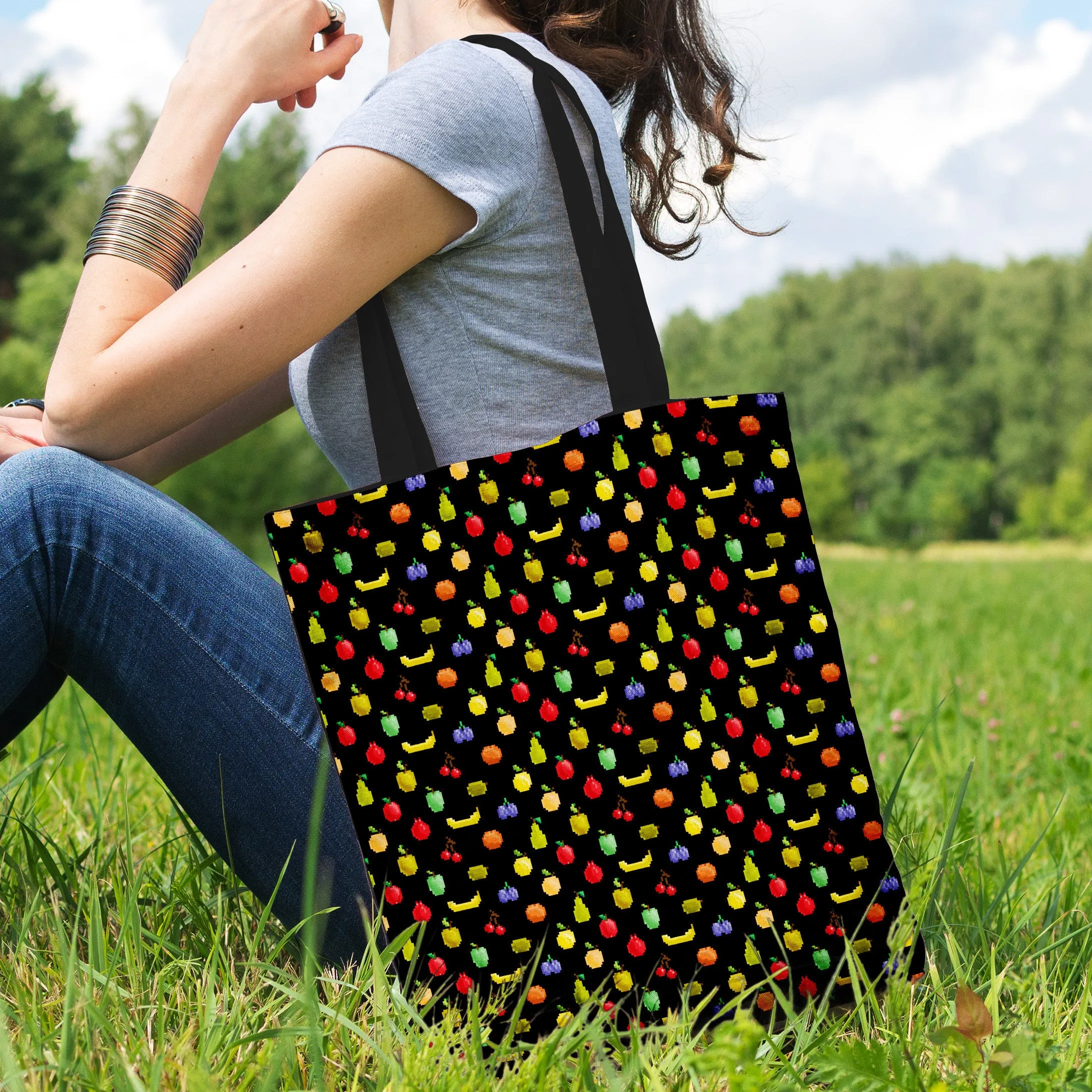Bitmap Fruit Tote Bag