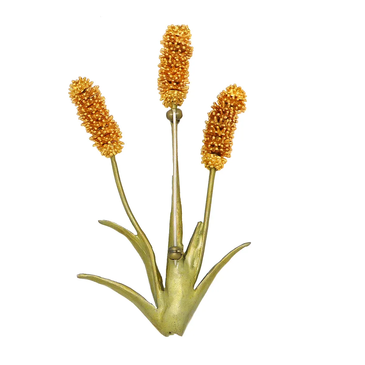Gone to Seed Triple Seed Brooch Pin by Michael Michaud Nature Silver Seasons 5970