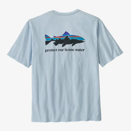Home Water Trout Organic T-Shirt (Chilled Blue)