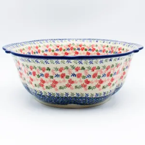Lg Retro Bowl in Coral Thistle