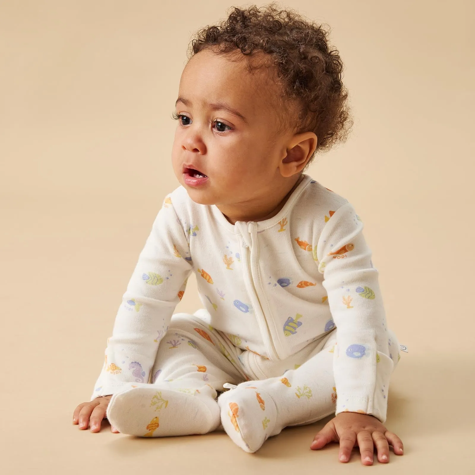 Little Fish Clever Zip Baby Pajamas