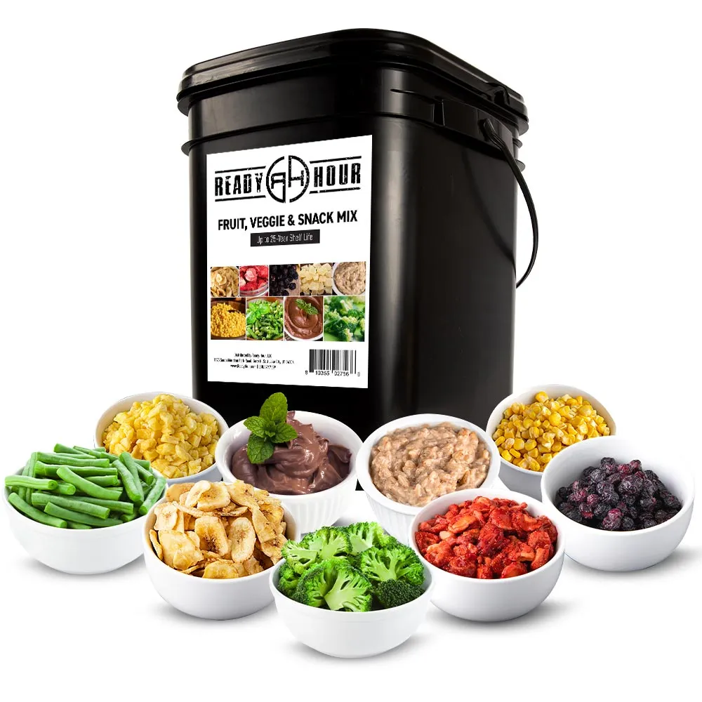 MEGA 3-Month Emergency Food & Protein Supply (2,500  calories/day, 33 different food pouch varieties)