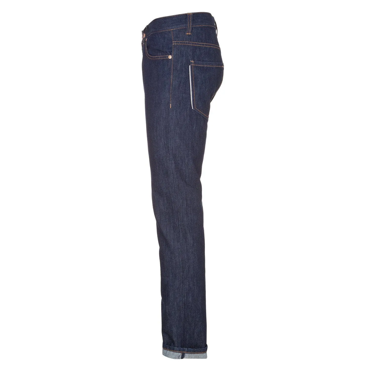 Mens Slim Straight Jeans - Raw One Wash