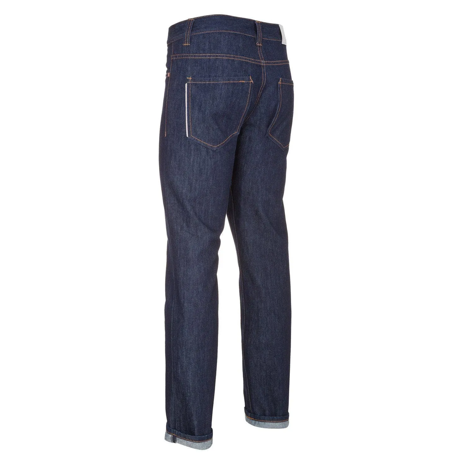 Mens Slim Straight Jeans - Raw One Wash