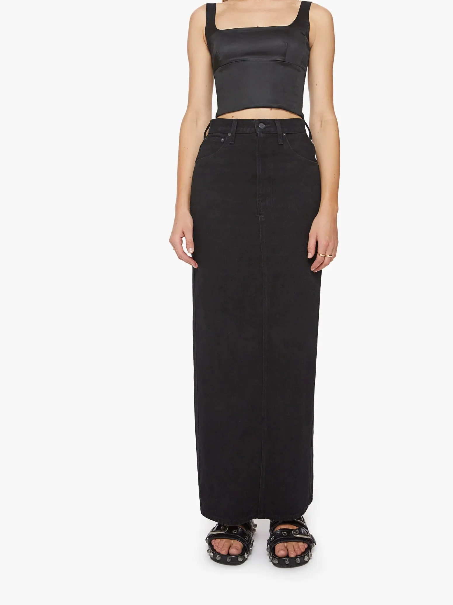 Mother - SNACKS! The Candy Stick Skirt - Licorice