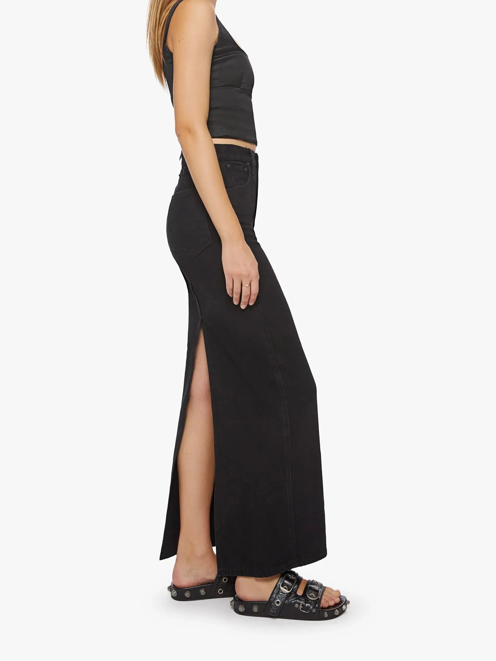 Mother - SNACKS! The Candy Stick Skirt - Licorice