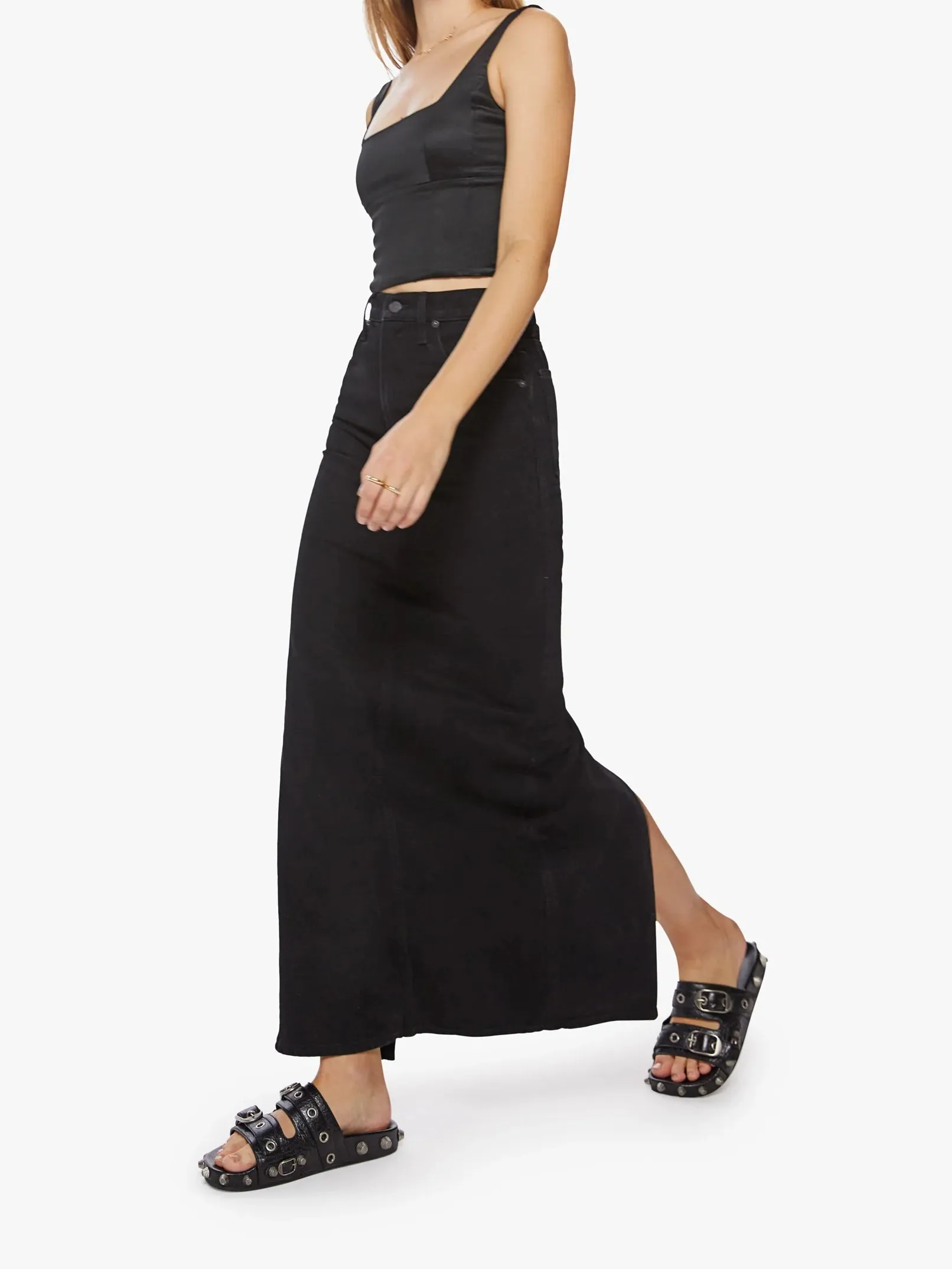 Mother - SNACKS! The Candy Stick Skirt - Licorice
