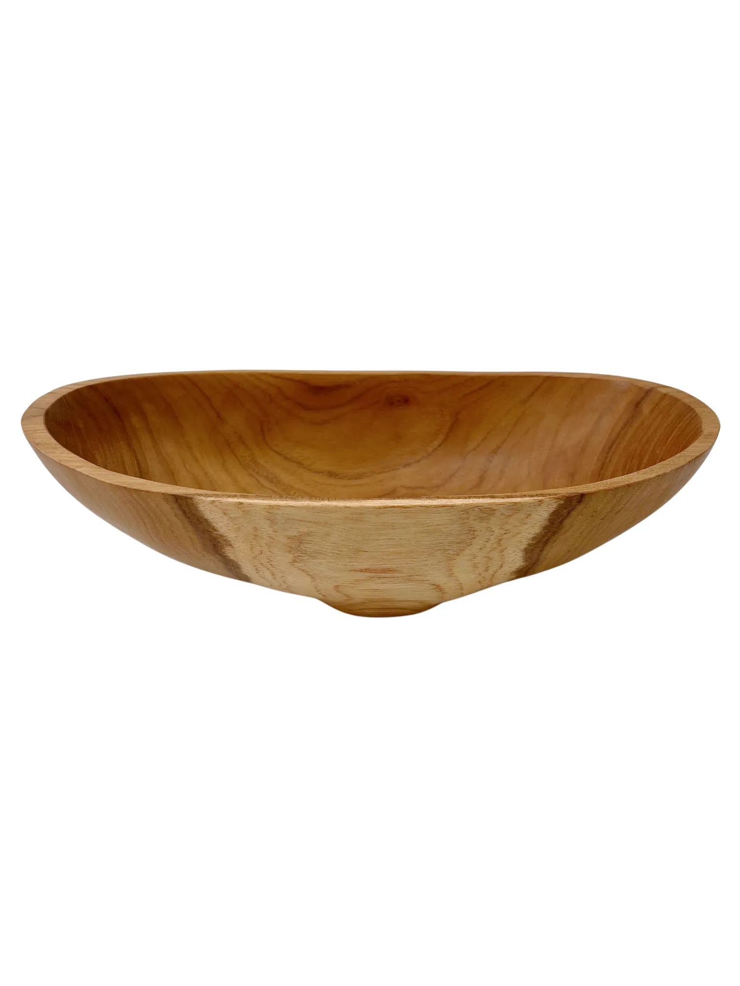 Teak Oval Bowl