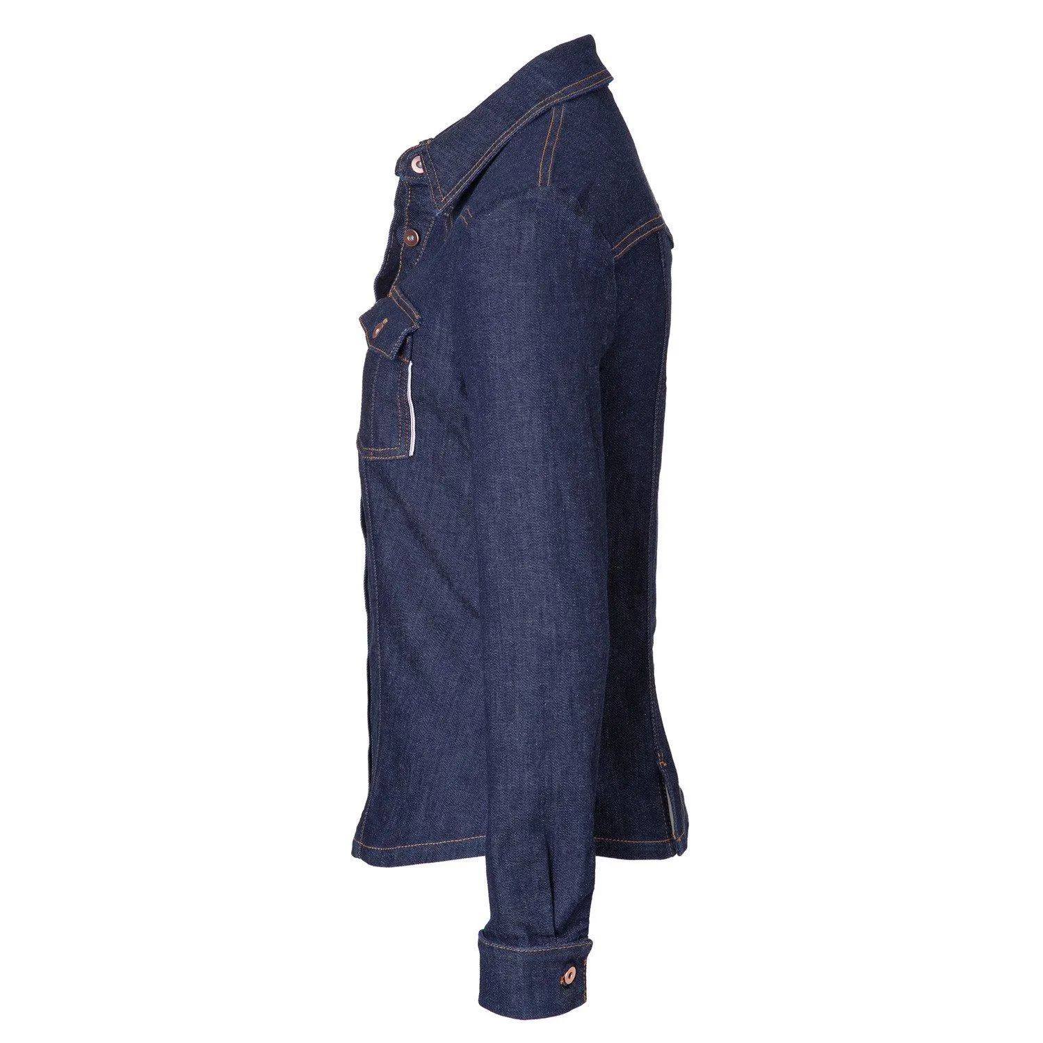 Womens Shirt Jacket - Raw One Wash